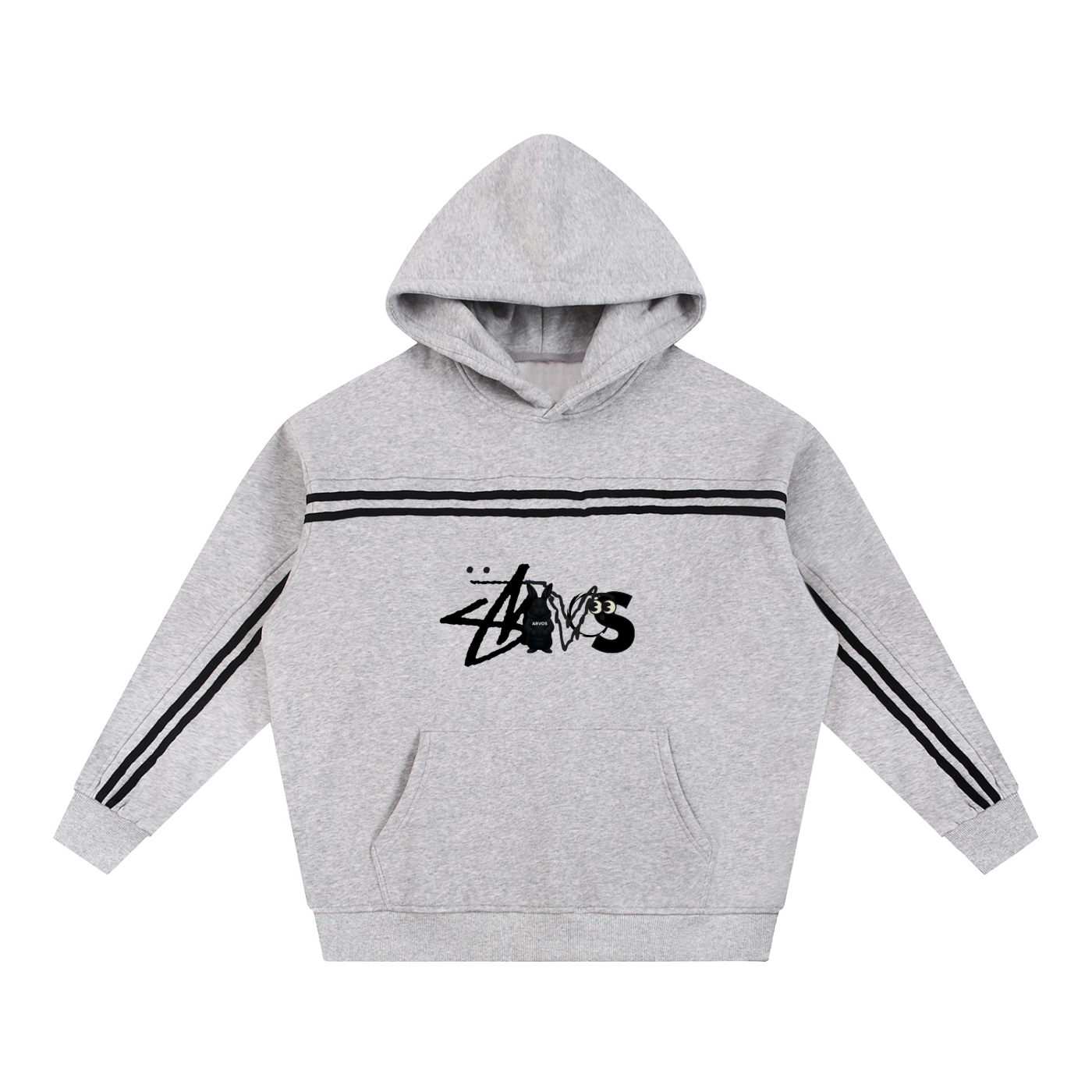 Sun Fade Contrast Tape Fleece Hoodie