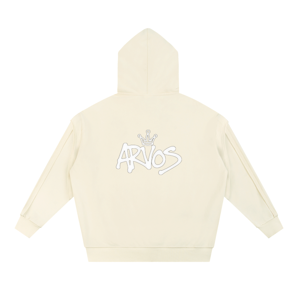 ARVOS Patchwork zip-up hoodie