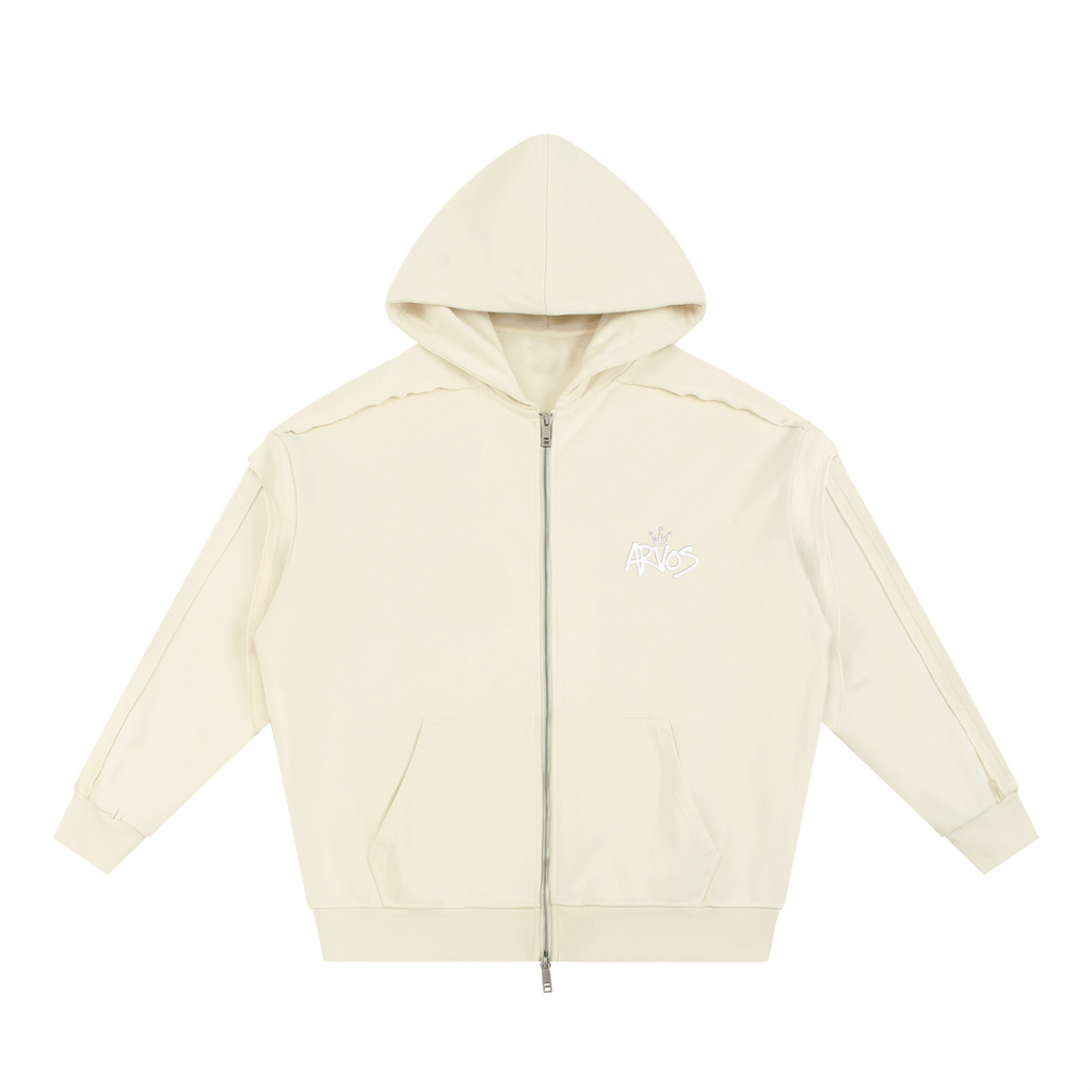 ARVOS Patchwork zip-up hoodie