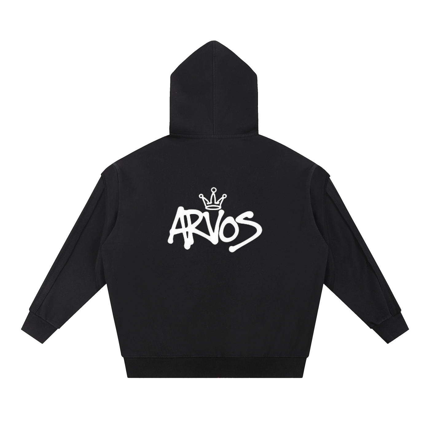 ARVOS Patchwork zip-up hoodie