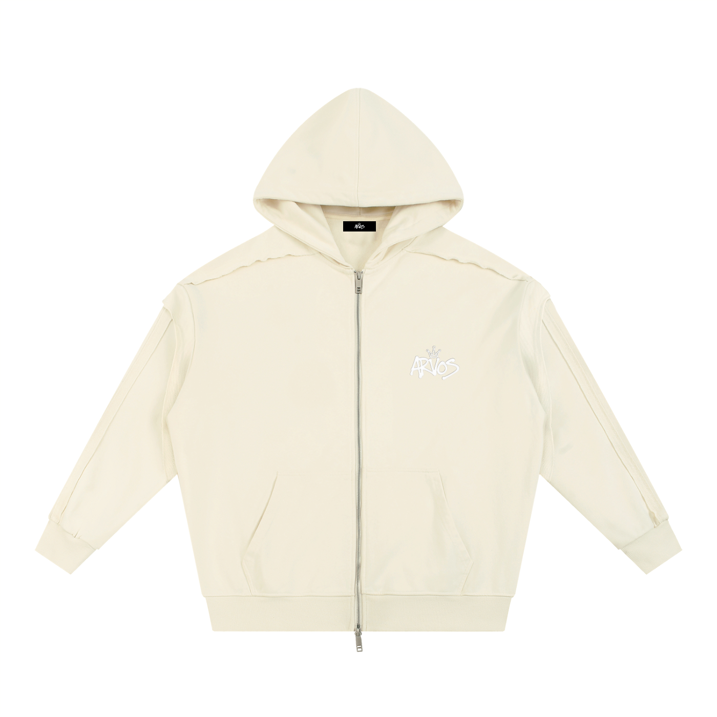 ARVOS Patchwork zip-up hoodie