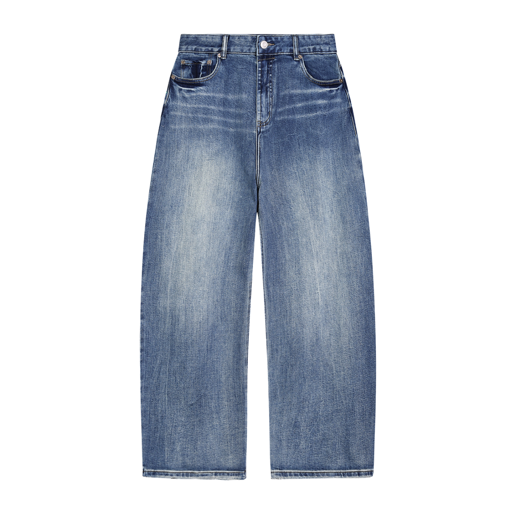 ARVOS Vintage Washed Wide‑Leg Jeans