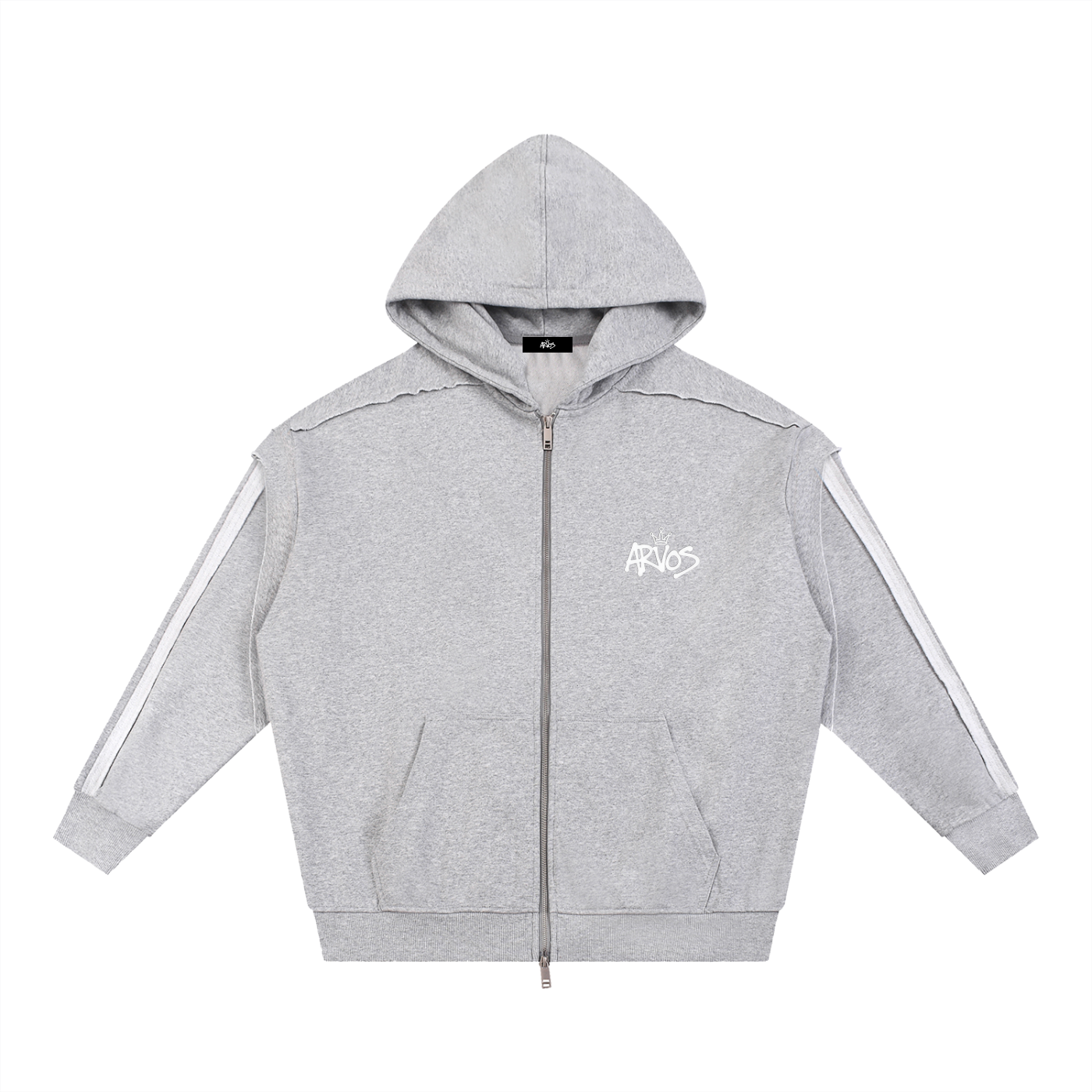 ARVOS Patchwork zip-up hoodie